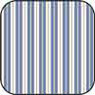 Dollhouse Miniature Cotton Fabric: Toile Stripe Blue